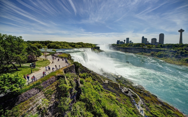 New York, USA, york, falls, 1080P, United States, Niagara Falls, panorama, new, niagara