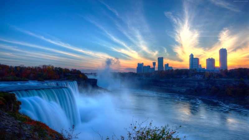 New York, 4K, 4K, USA, Niagara Falls, waterfall