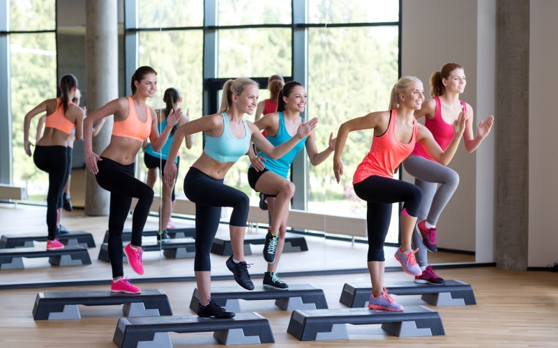 females, located, adult, women, clothing, vitality, physical activity, sports training, strength, lifestyles, indoors, girl, group of people, 2K, gym