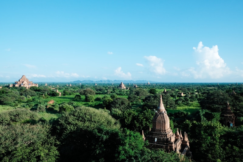 history, Wanderlust, environment, built structure, bagan, building exterior, building, myanmar, 4K, landscape, cloud - sky, architecture, tree, beauty in nature