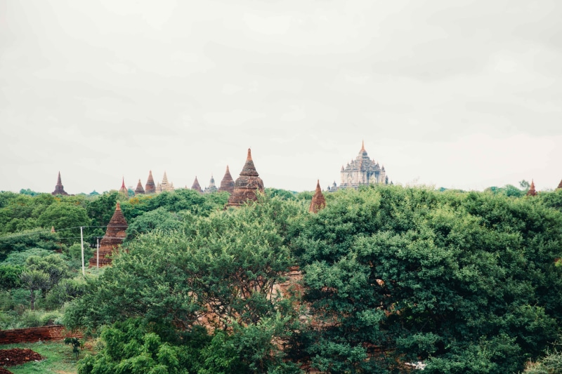 structure, sanctuary, building exterior, monument, pagodas, archeology, travel destinations, the past, destination, green, buddhist, history, ancient civilization