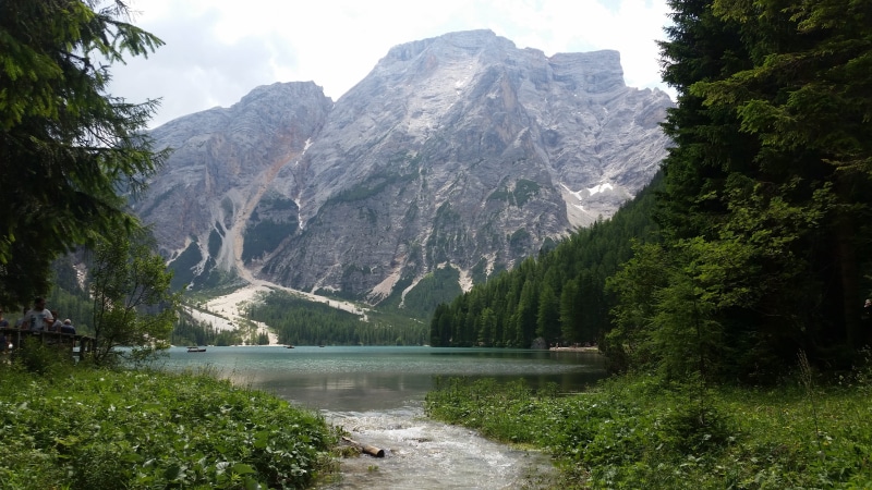 Lake, tree, tyrol, 5K, water, holiday, lake, beauty in nature, sky, italy, growth, no People, Landscape, mountain Range, trees, beautiful, land, summer