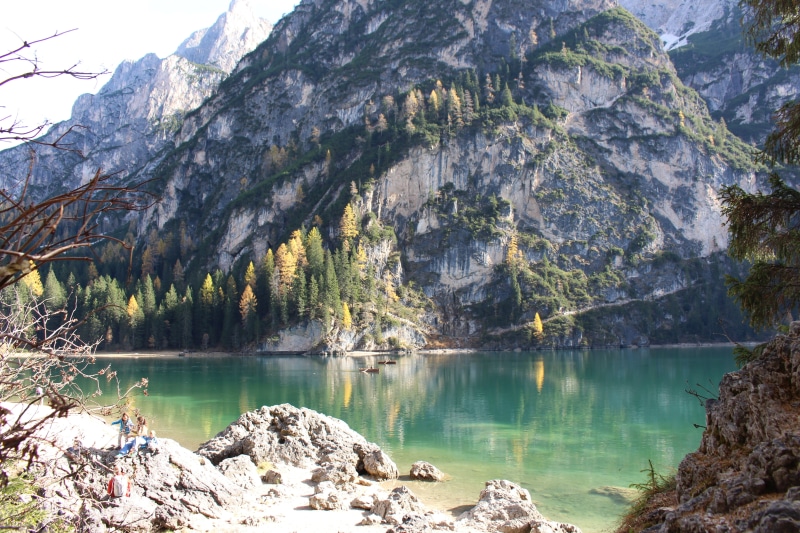tranquil scene, day, bergsee, non-urban scene, plant, 5K, south tyrol, idyllic, mountain, nature, scenics - nature, pragser wildsee, no people, tranquility