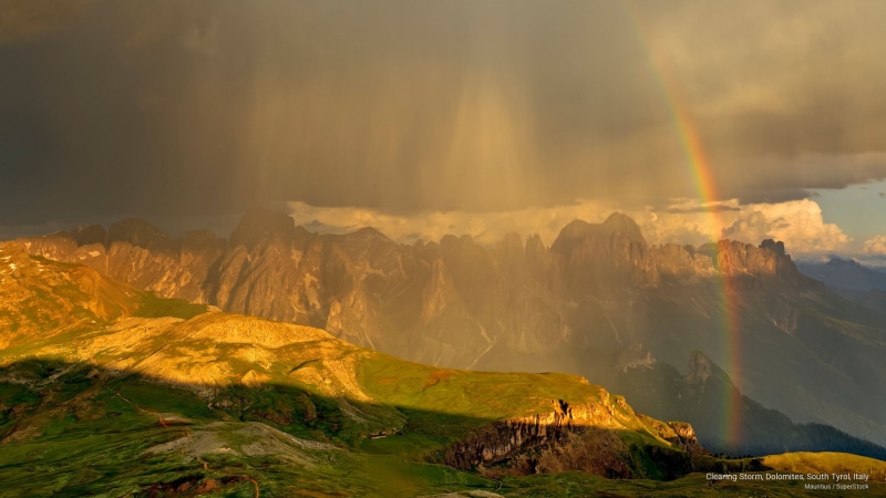 clearing, storm, Weather, italy, south, 2K, dolomites, tyrol