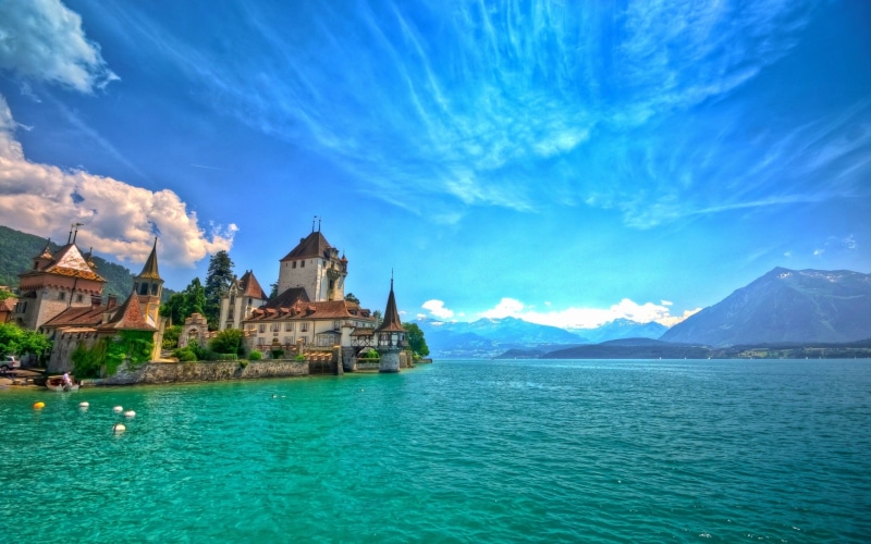 summer, sky, hd, beauty in nature, blue, bodensee, travel destinations, built structure, waterfront, travel, constance, land, known, outdoors