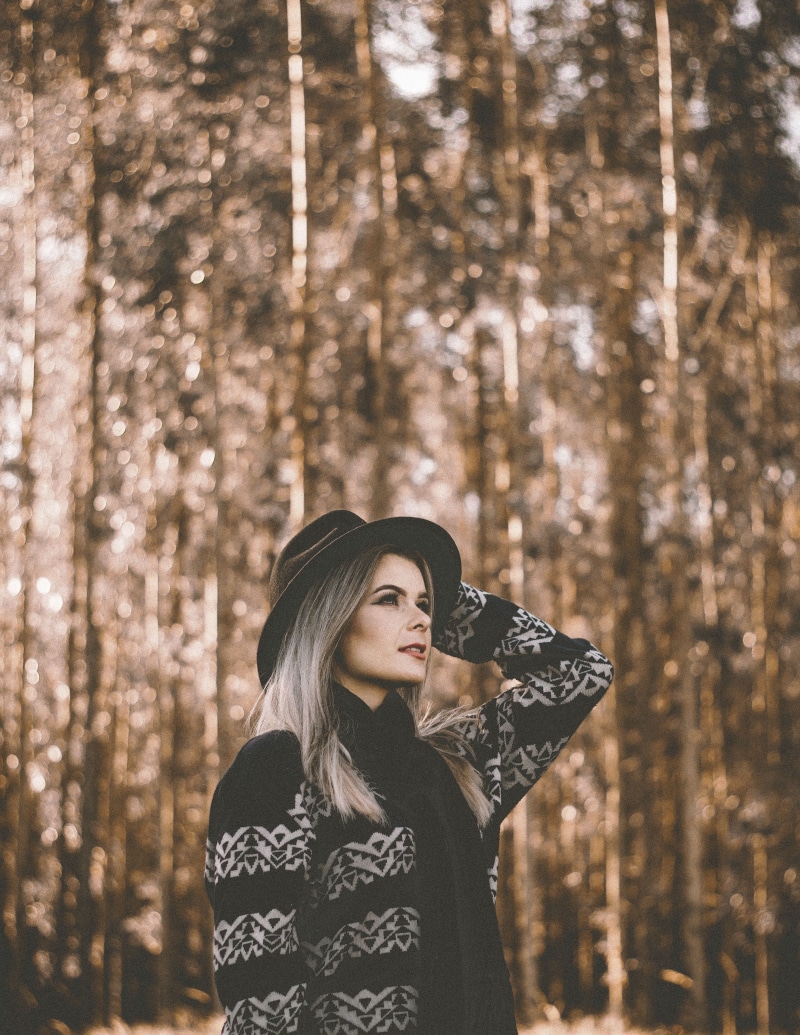 near, trees, blonde, hairstyle, beautiful woman, young Adult, daytime, leisure activity, clothing, woods, beautiful, winter, land, nature, 4K, caucasian Ethnicity