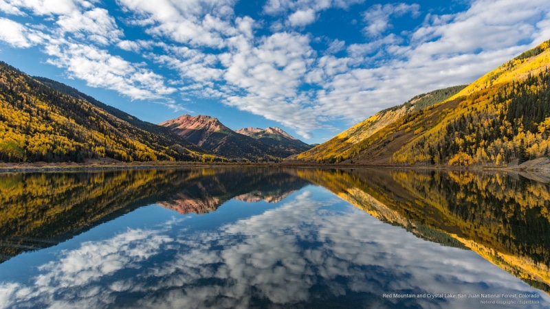 lake, crystal, san, national, red, forest, 2K, mountain, juan, National Parks, colorado