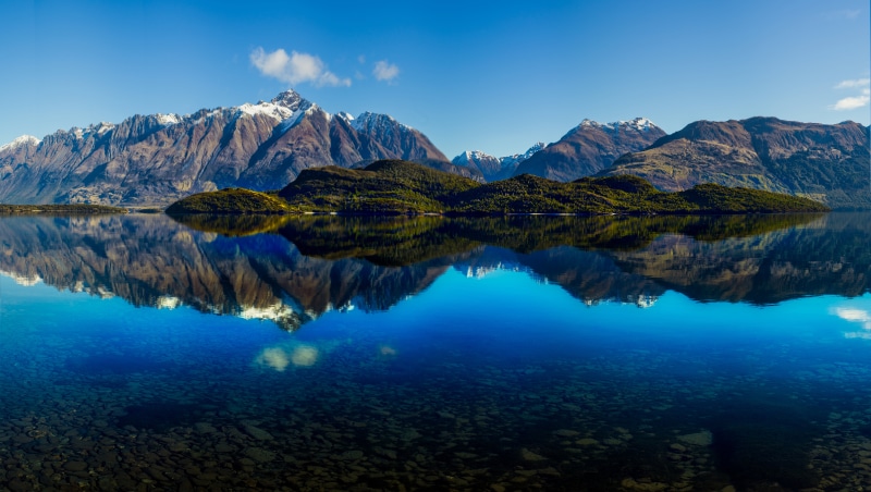 sky, mountain Peak, body of water, brown, Tutorial, Hasselblad, beauty In Nature, blue sky, Panorama, landscape, Customs, glenorchy, outdoors, HDR Photography