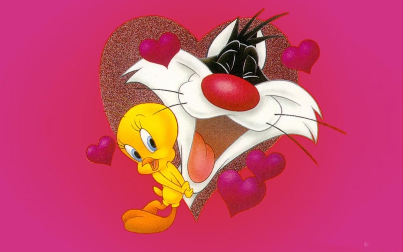cartoons, 1080P, bird, phones, tweety, pc, mobile, tunes, hd, sylvester, tablet, looney