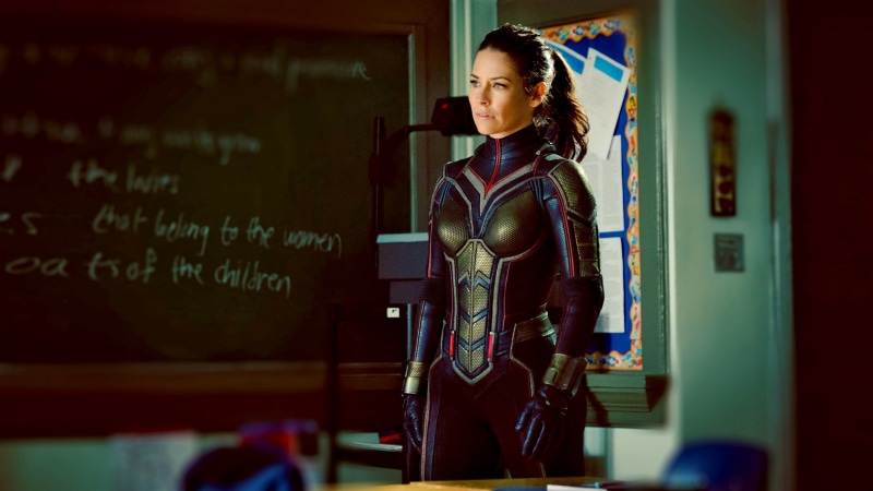 individuality, casual clothing, looking, looking away, The Wasp, indoors, education, leisure activity, young adult, character, Evangeline Lilly, wearing