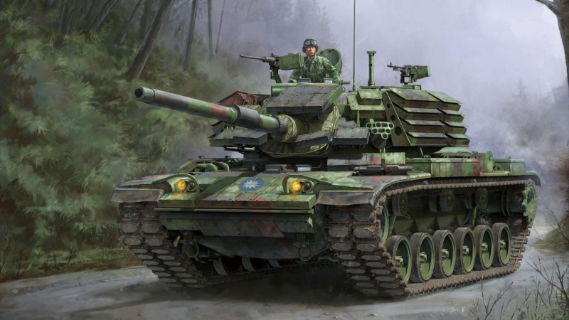medium tank, 1080P, Brave Tiger, ROC, M48H, CM-11, with modified M48H turret, mounted on the body M60, option for Taiwan