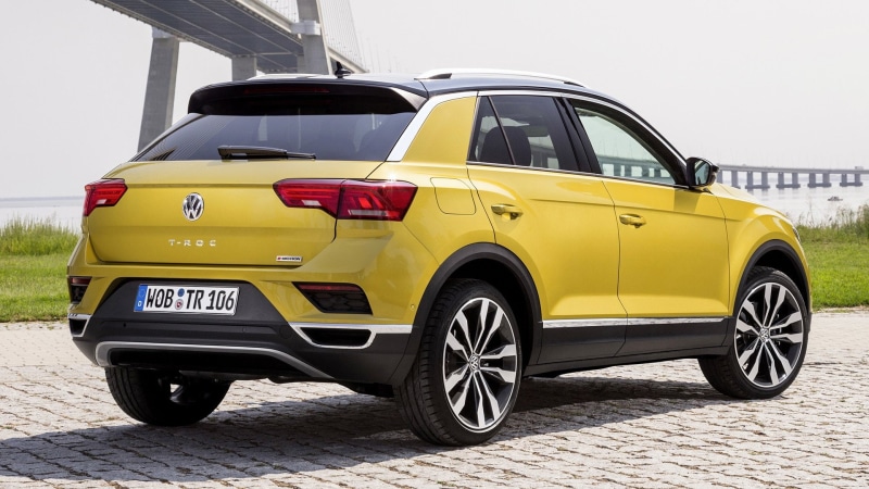 1080P, Volkswagen, Yellow Car, Volkswagen T-Roc, Car, SUV