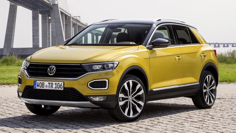 1080P, SUV, Car, Volkswagen T-Roc, Yellow Car, Volkswagen