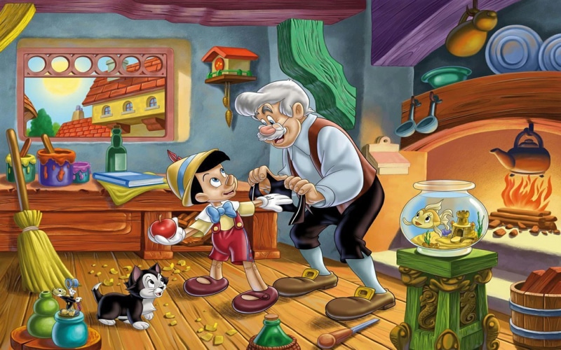  1080P, classic, pinocchio, hd, clementoni, pieces, puzzle, picture