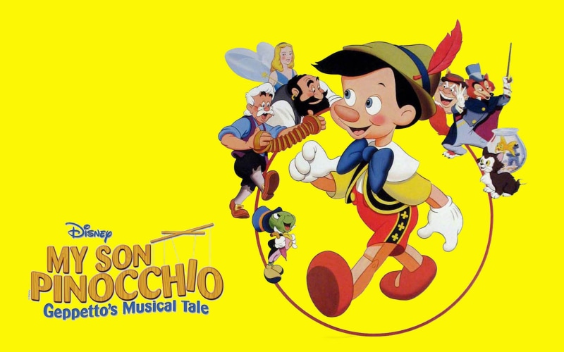 desktop, backgrounds, tale, walt, musical, s, hd, ceppetto, 1080P, pinocchio, son, disney