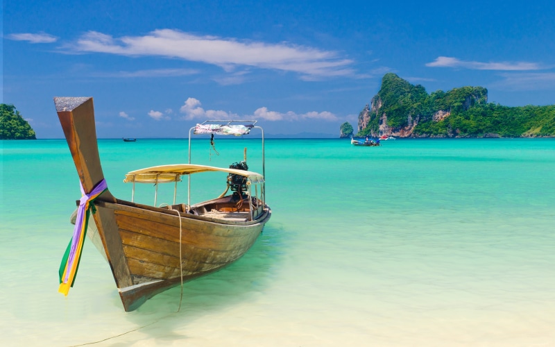 boat, longtail, 2K, krabi, province, thai