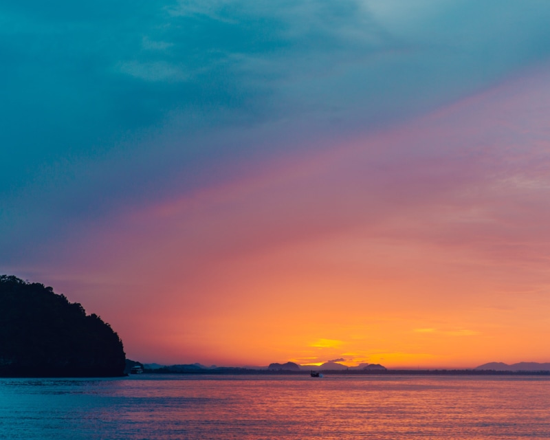 beautiful, beautiful sunrise, colors, scenics - nature, orange color, orange color sunrise, nature, beach, dusk, sunset in thailand, waterfront, tranquility