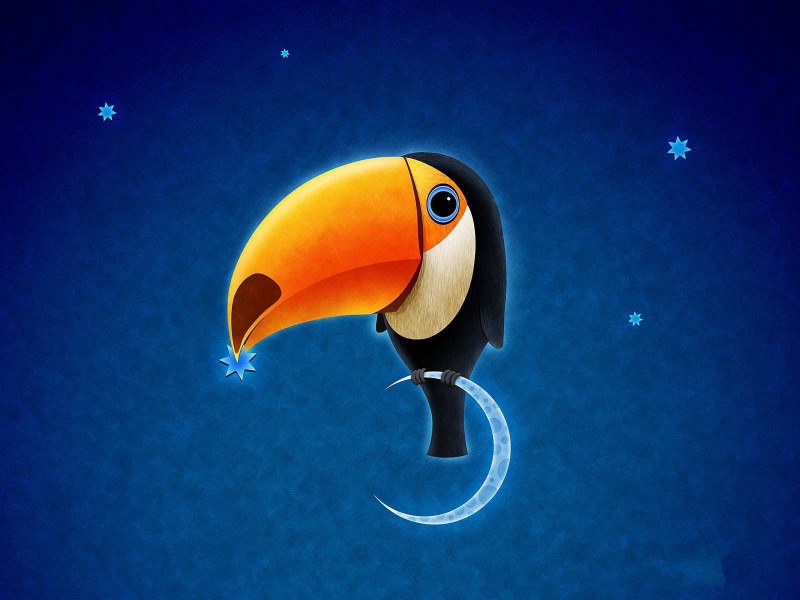 vladstudio, artistic, 720P, toucan