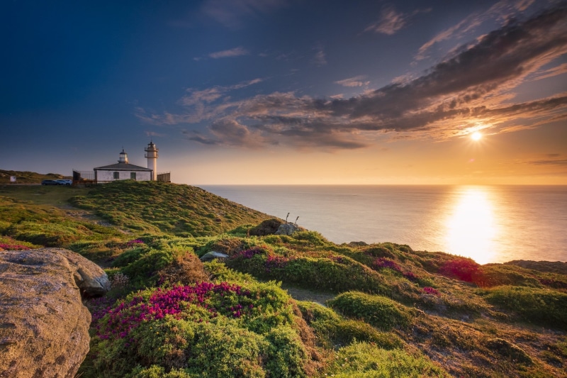 lighthouse, Galicia, Costa da morte, Spain, coast, La Coruna, 1080P