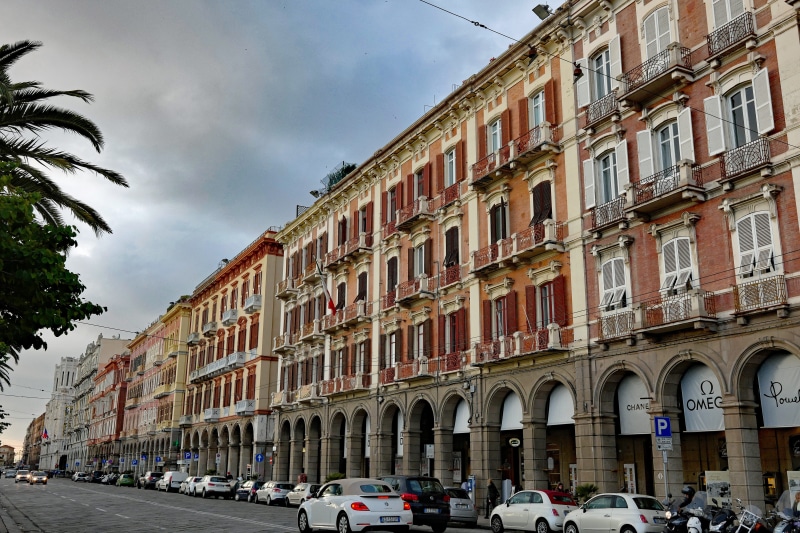 land vehicle, nature, sky, apartment, arch, residential district, mode of transportation, city, building exterior, sardinia, road, cagliari, window, transportation