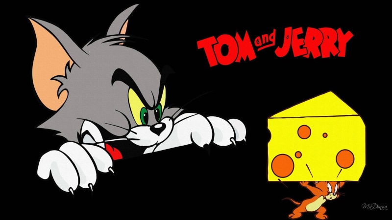 mouse, jerry, tom, 1080P, puss, cartoon, hd, desktop