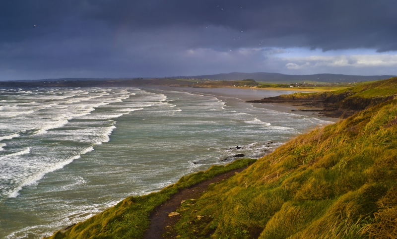 landscape, bol, scenics, seawaves, brittany, océan, grande, mer, hiver, sable, Breizh, 4K, bon, sainte-anne, Monde, tempête, plage, europe, coastline