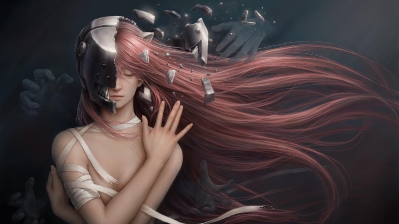gore, lucy, anime, 1080P, elfen lied