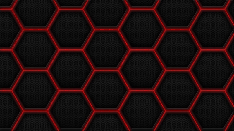 square shape, hexagon, repetition, circle, metal, backgrounds, silver colored, pattern, textured, shiny, design, full frame, red, in a row, macro, close-up