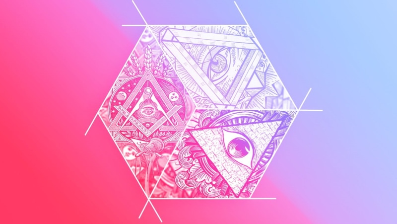 hexagon, 720P, Illuminati, 3D