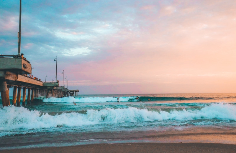 horizon, los angeles, united states, building exterior, land, summer, outdoors, nature, venice beach, scenics - nature, motion, horizon over water, architecture