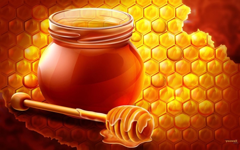 sticky, honey, food, bottles, sweetness, honeycomb, 3d and abstract, wand, 1080P