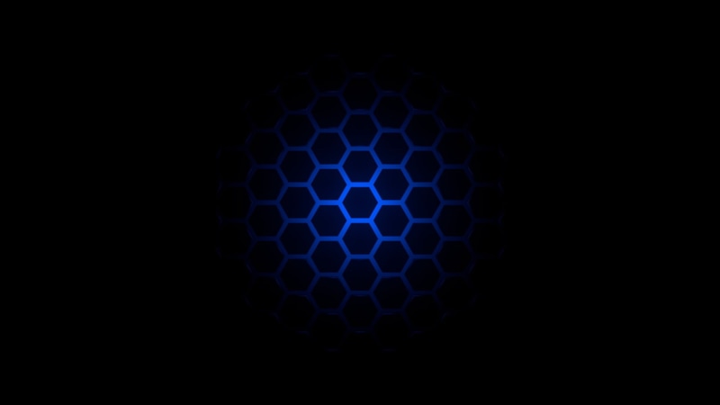 shape, single object, blue, 1080P, dark, studio shot, digital art, circle, spotted, textured, texture, indoors, black color, pattern, close-up, black