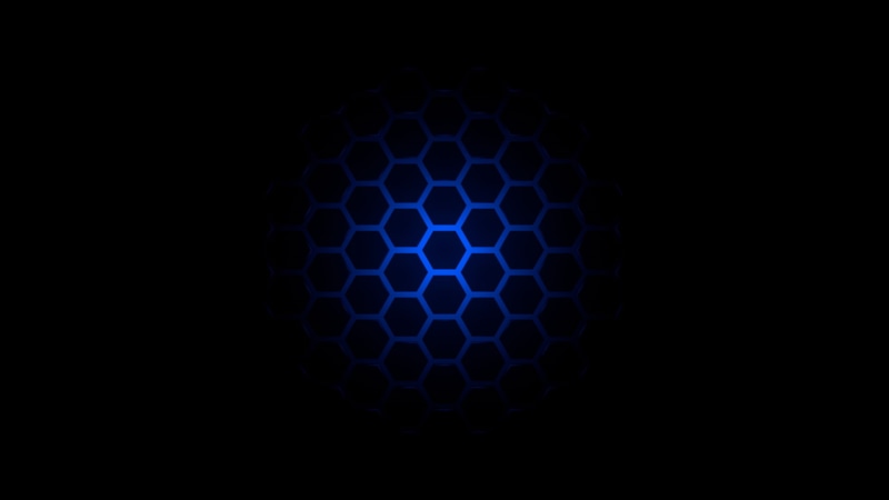 Beehive Patterns, blue, black, 1080P