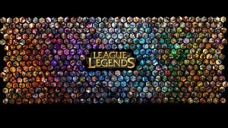 hd, league, hero, legends, cells, rainbow, 1080P, league of legends, heroes, colors, beehive