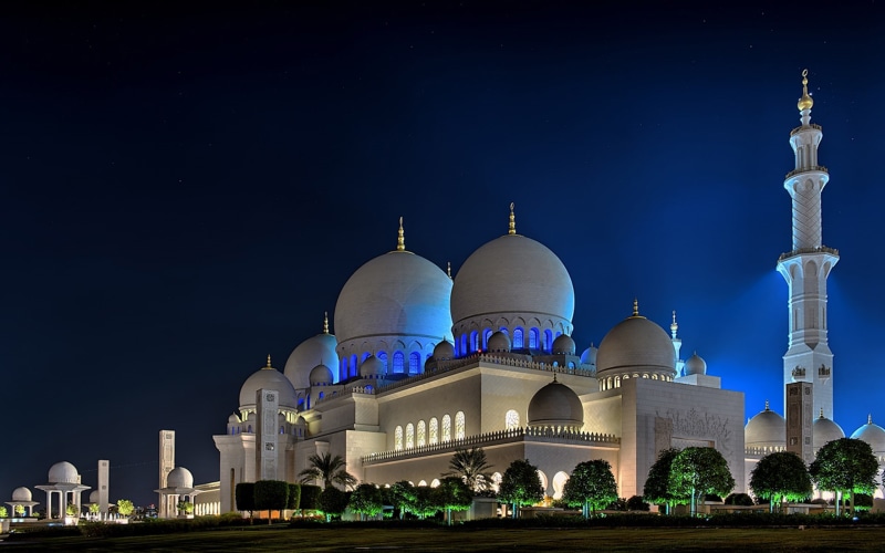 night, mosque, abu, hd, 1080P, photography, grand, centre, resolution, dhabi, desktop, sheikh, zayed