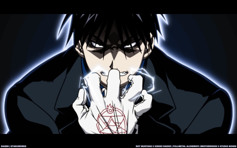 light, creativity, eyeglasses, front view, low angle view, wall - building feature, representation, anime boys, close-up, technology, anime, Full Metal Alchemist