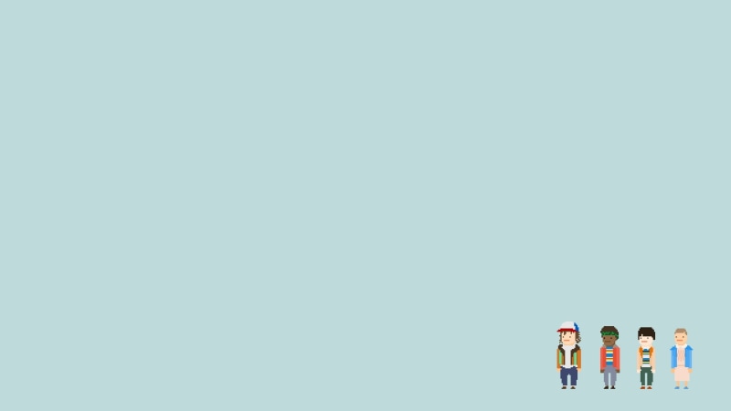 1080P, cut out, sparse, still life, communication, colored background, connection, no people, simple background, blue, multi colored, Stranger Things