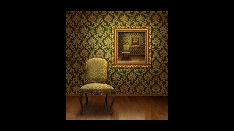 vintage, 1080P, chair, picture frames, repetition, room