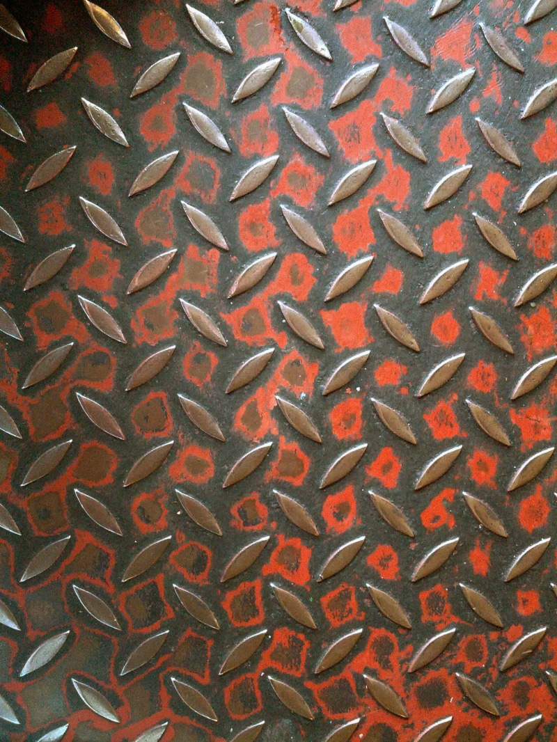 directly above, full frame, diamond, alloy, black, surface, pattern, metal, high angle view, rough, textured, rusty, no people, steel, plated, texture