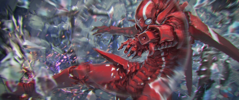futuristic, plant, food and drink, fantasy art, no people, space battle, day, selective focus, group of animals, knight of sidonia, artwork, close-up, growth