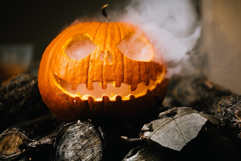 jack o lantern, fear, fall, happy, happy halloween, focus, no people, treat, orange, scary, 5K, pumpkin, ghost, deco, candle, design, smile, light, candlelight