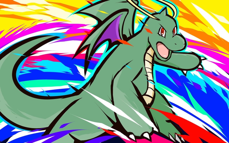 art and craft, day, dragon, indoors, Shiny Dragonite, pattern, wall - building feature, green, no people, ishmam, painting, close-up, creativity, abstract