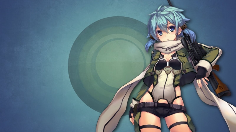 leisure activity, front view, women, 720P, clothing, Sword Art Online, woman, real people, portrait, Gun Gale Online, human body part, young adult, Asada Shino