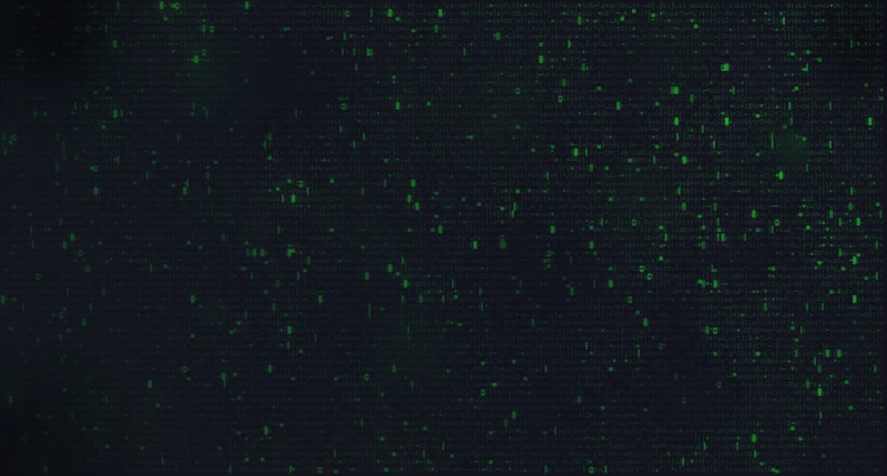backgrounds, ASCII art, green color, full frame, no people, dark, pattern, untitled, vignette, textured, computer, indoors, wall - building feature, technology