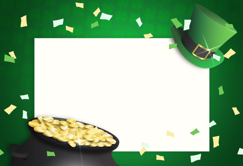 copy space, green color, dose, close-up, pill, day, border, st patricks day, paper, empty, blank, symbol, event, sign, 4K, coins, copyspace, irish, card