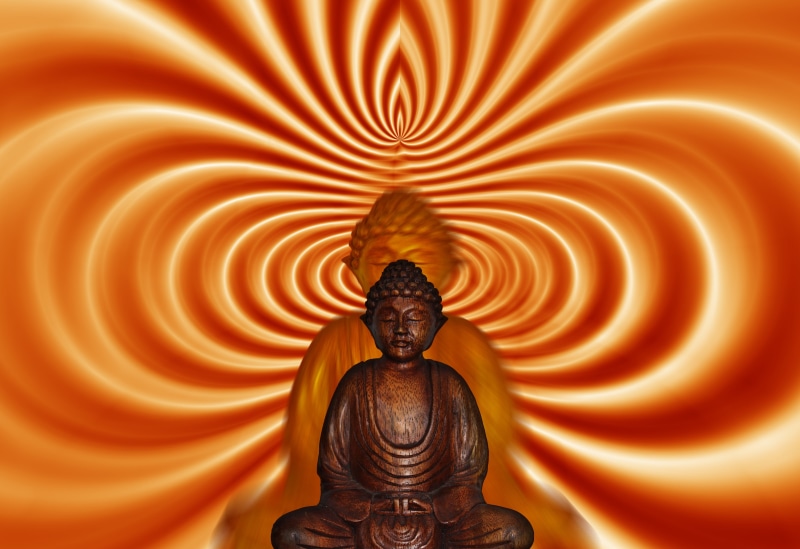 4K, statue, ornate, buddha, holzfigur, meditate, milieu, illusion, male likeness, gold colored, ambience, place of worship, beautiful, flair, psychic