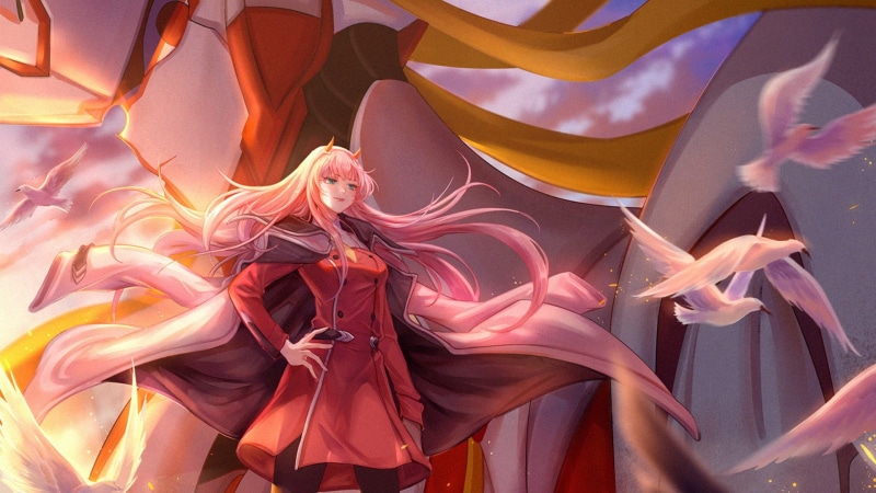 Strelizia (Darling in the FranXX), Anime, Darling in the FranXX, 1080P, Zero Two (Darling in the FranXX)