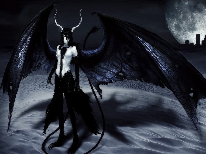ulquiorra, animal themes, animal representation, art and craft, Bleach, 720P, night, silhouette, animal, no people, animal wing, motion, horror, mystery