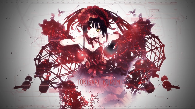 Kurumi Tokisaki, Date A Live, 1080P, Heterochromia, Anime