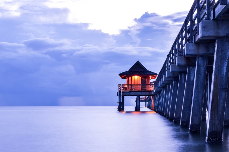 water, house, nikkor, 8G, florida  water, naples, Pier, cloudy, night, muelle, beach, summer, ice, nature, sea, sea  cloud, lights, dock, water  blue, nikon  d3200